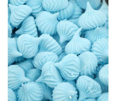 Сахарные фигурки «Безе», голубые, 50 г