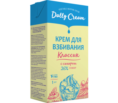 Крем на растительных маслах Dally Cream (Пломбир), 1л