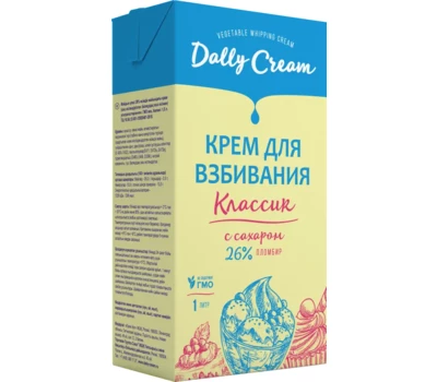 Крем на растительных маслах Dally Cream (Пломбир), 1л