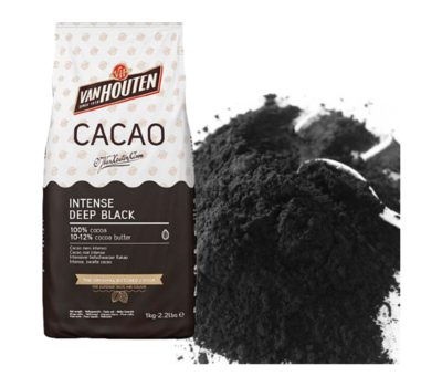 Какао-порошок Van Houten 10-12%, черный, 100гр