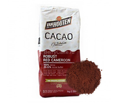 Какао-порошок Van Houten 20-22%, красный, 100гр