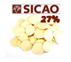 Белый шоколад Sicao 27% (CHW-U1934-814), 250г