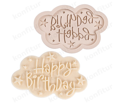 Перейти на страницу товара Силиконовый молд «Облачко Happy Birthday»