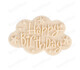 Силиконовый молд «Облачко Happy Birthday»