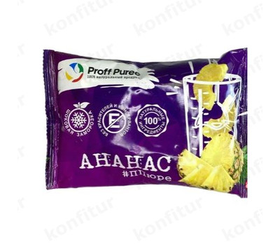 Замороженное пюре Proff Puree, 250г, ананас